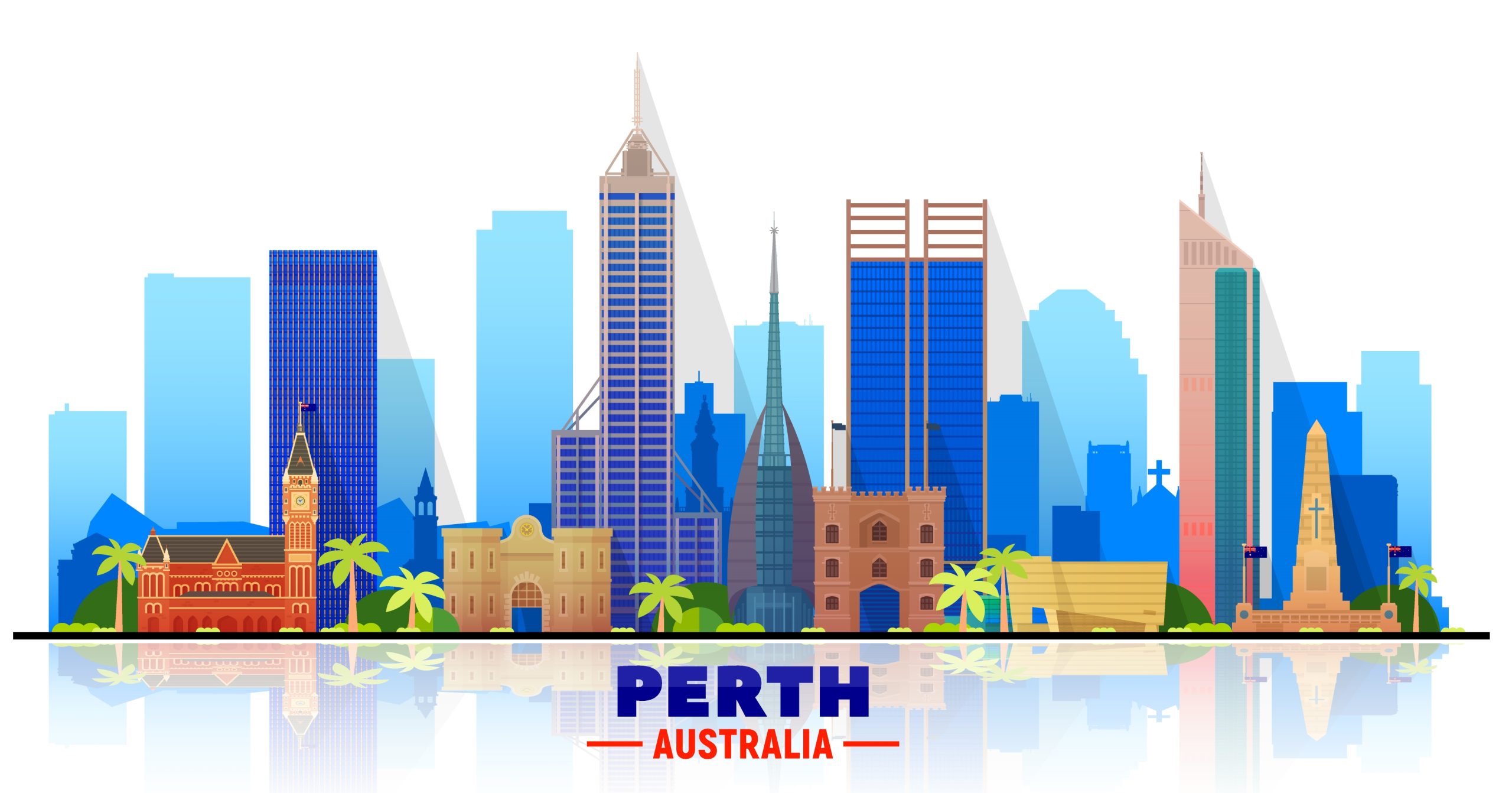 Perth Australia skyline logo
